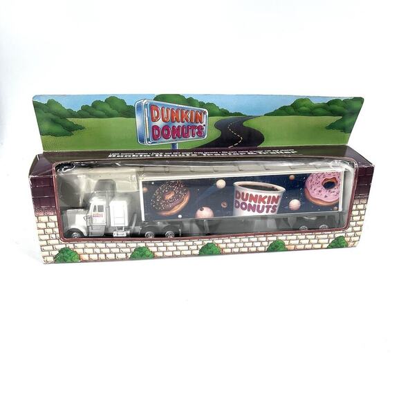 Dunkin Donuts Tractor Trailer Die Cast Semi Truck L.E. Vintage 1995 - Picture 1 of 7